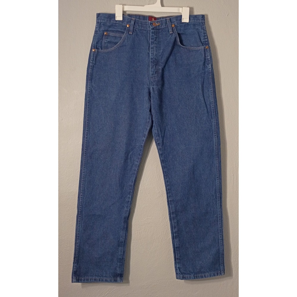 EXCELLENT Wrangler 36x32 (Actual 35x30 1/2) Cowboy Cut Relaxed Fit Jeans 31MWZDN